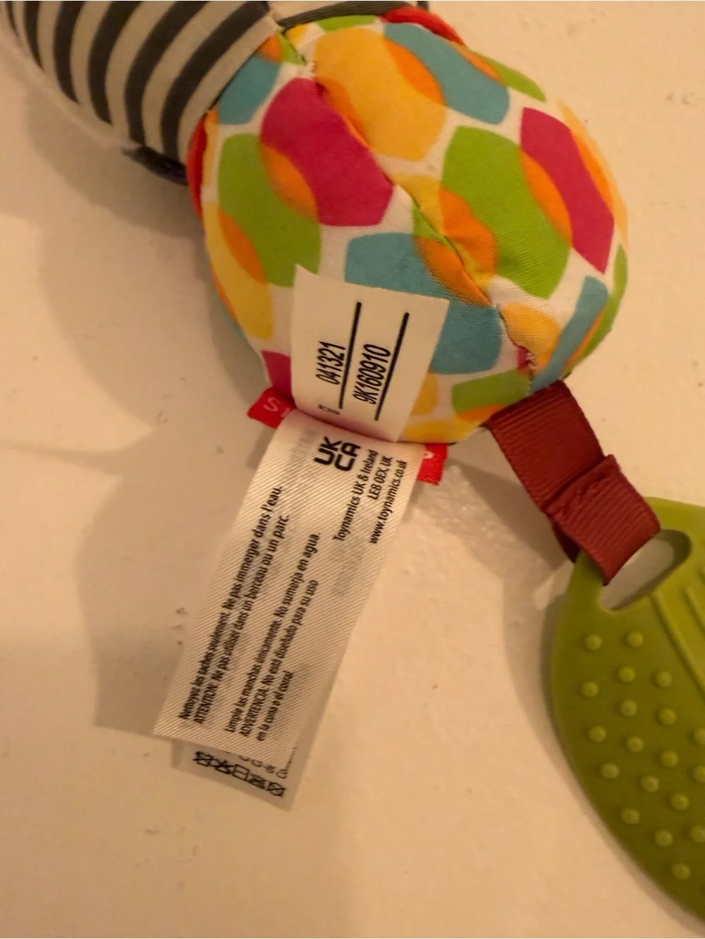 Skip Hop plush zebra